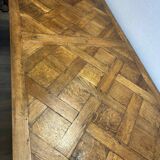 Oak and walnut table