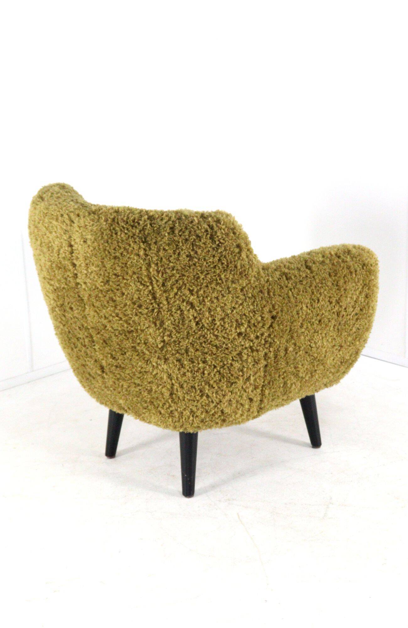 Fuzzy Doodle Armchair Fully Restored - new upholstery