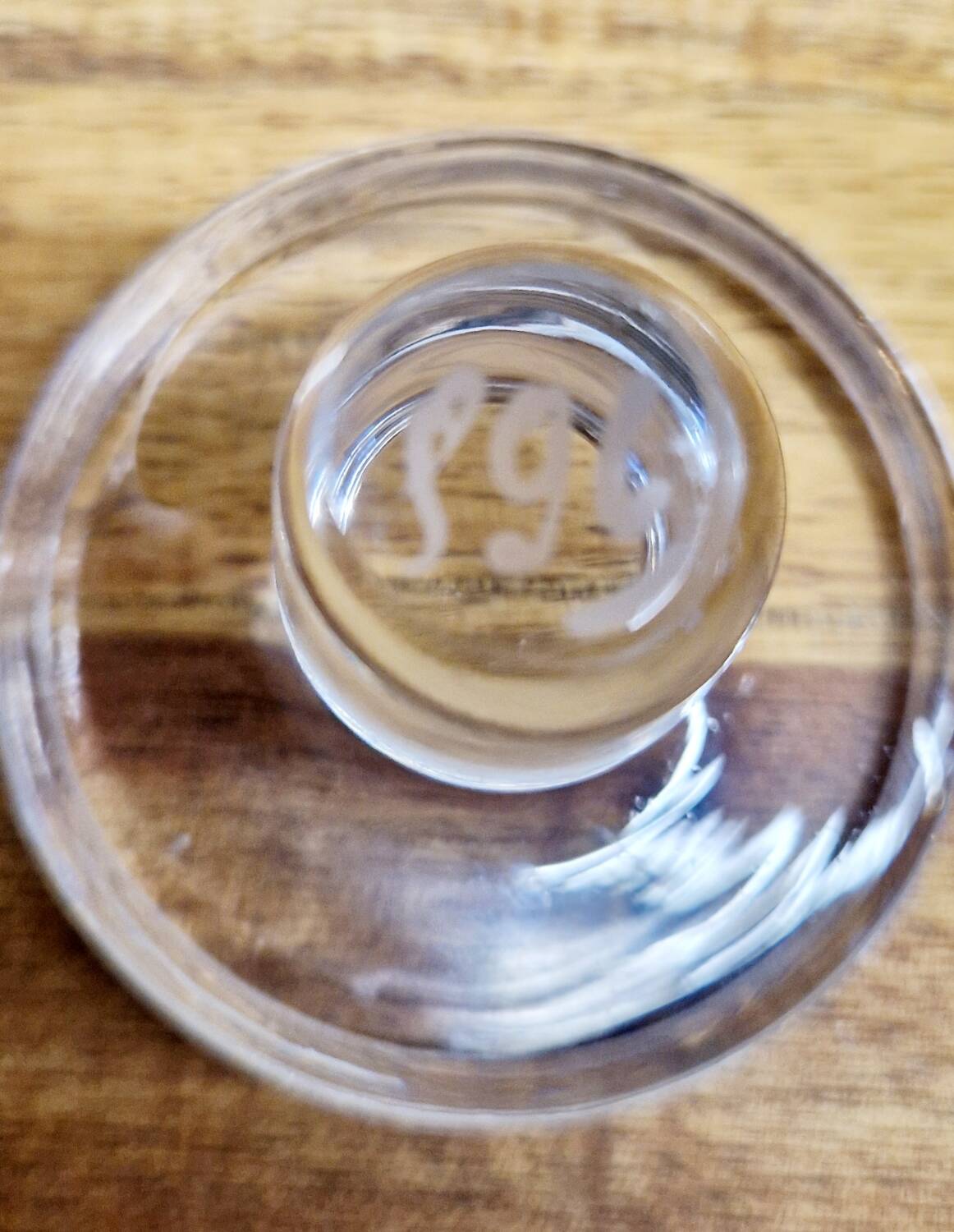 Carafe verre années 50