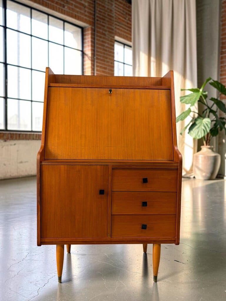 Secrétaire/bar/meuble vintage en bois