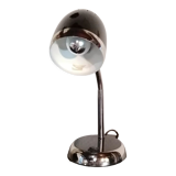 Black and chrome desk lamp in vintage metal