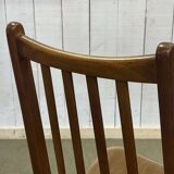 Suite de 4 chaises en teck des années 70