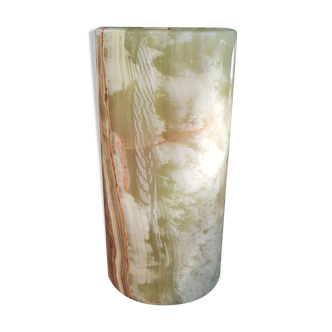 Onyx cylindrical vase