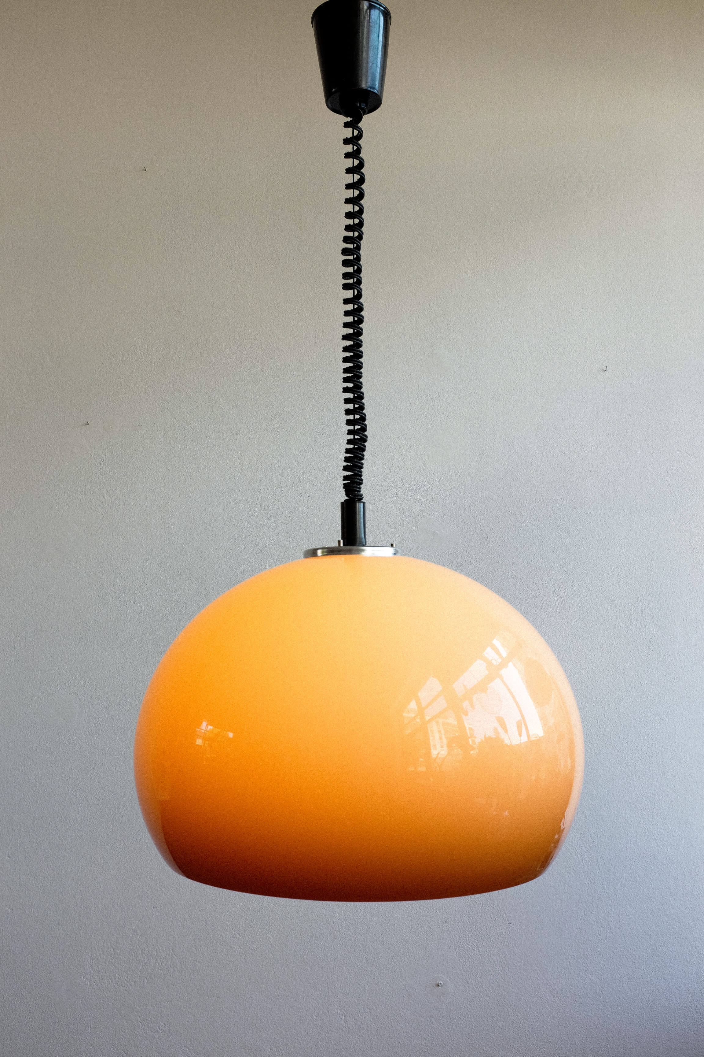 Adjustable pendant lamp by Guzzini for Meblo, 1970s