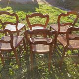 Lot of tanned chairs