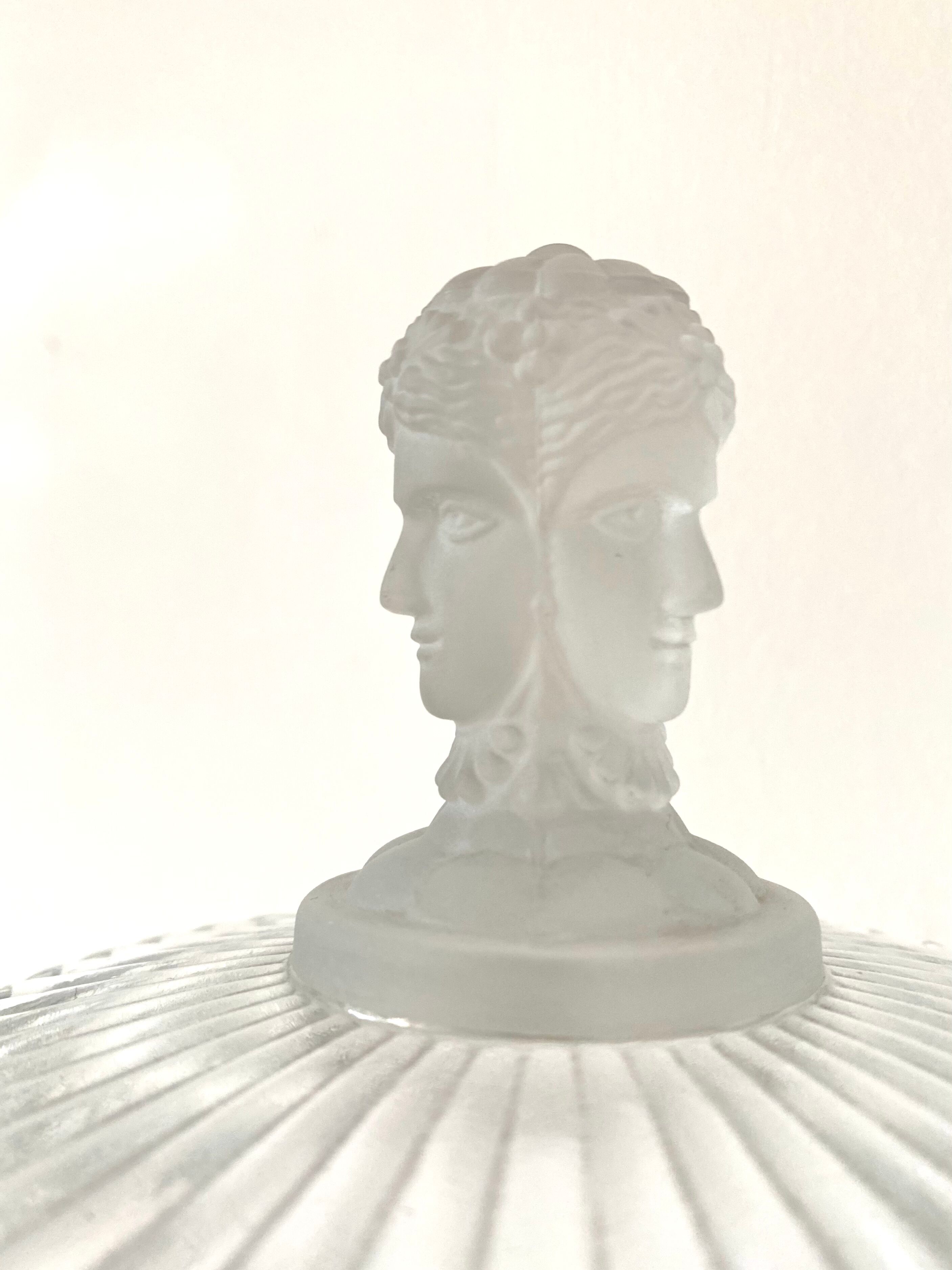 Cast crystal candy and frosted glass