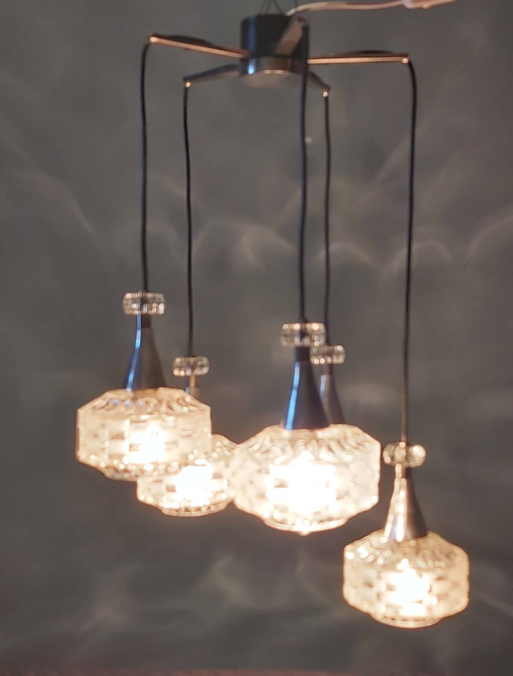 Cascade chandelier, 1970s.