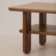 Table basse en Orme Massif par Alain Gaubert vintage Circa 1980