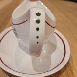 Antique sauce boat in porcelain by Boch Frères La Louvière