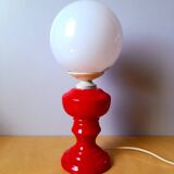 Ceramic and opaline lamp 1970.