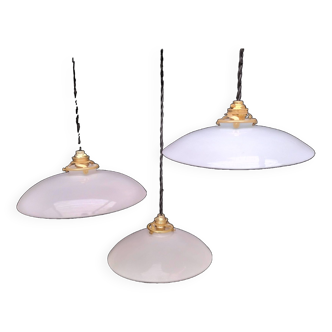 Opaline pendant lights