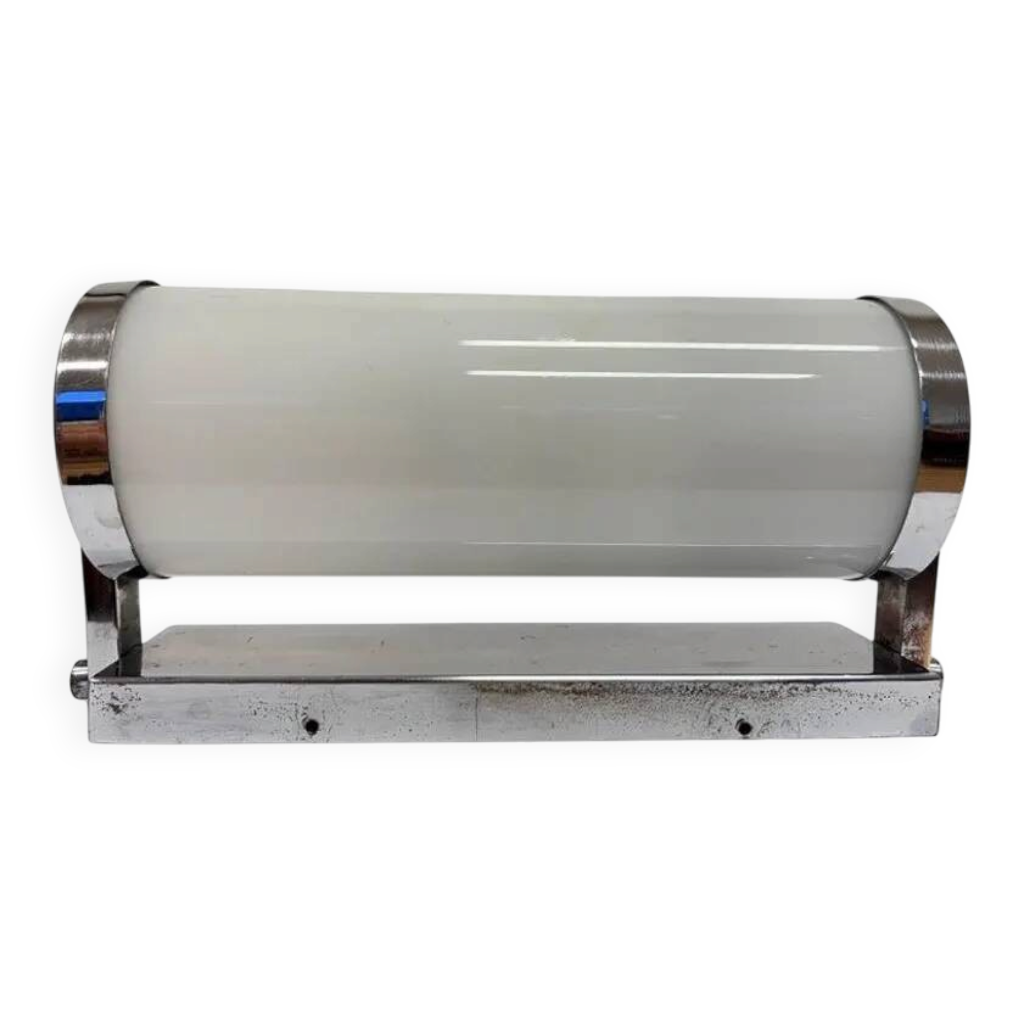 Chrome design Bauhaus Wall Lamp, 1930s - Czechoslovakia