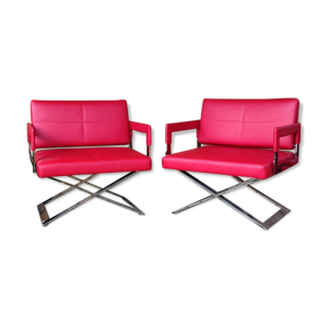 Paire de fauteuils Poltrona - frau