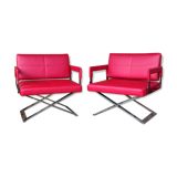 Paire de fauteuils Poltrona Frau
