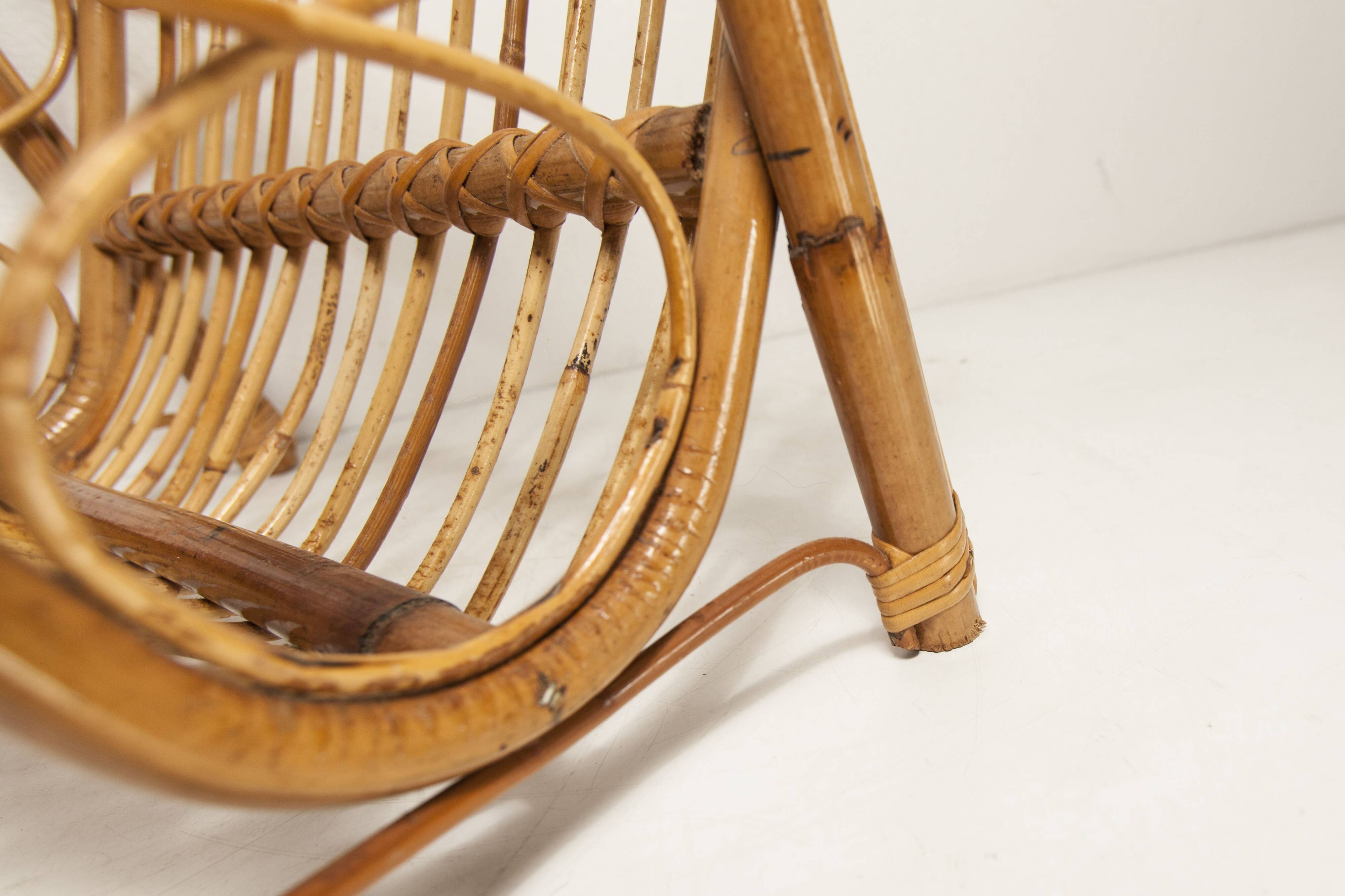 Bamboo magazine rack 1960