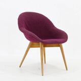1970s Shell Beech Chair, Czechoslovakia