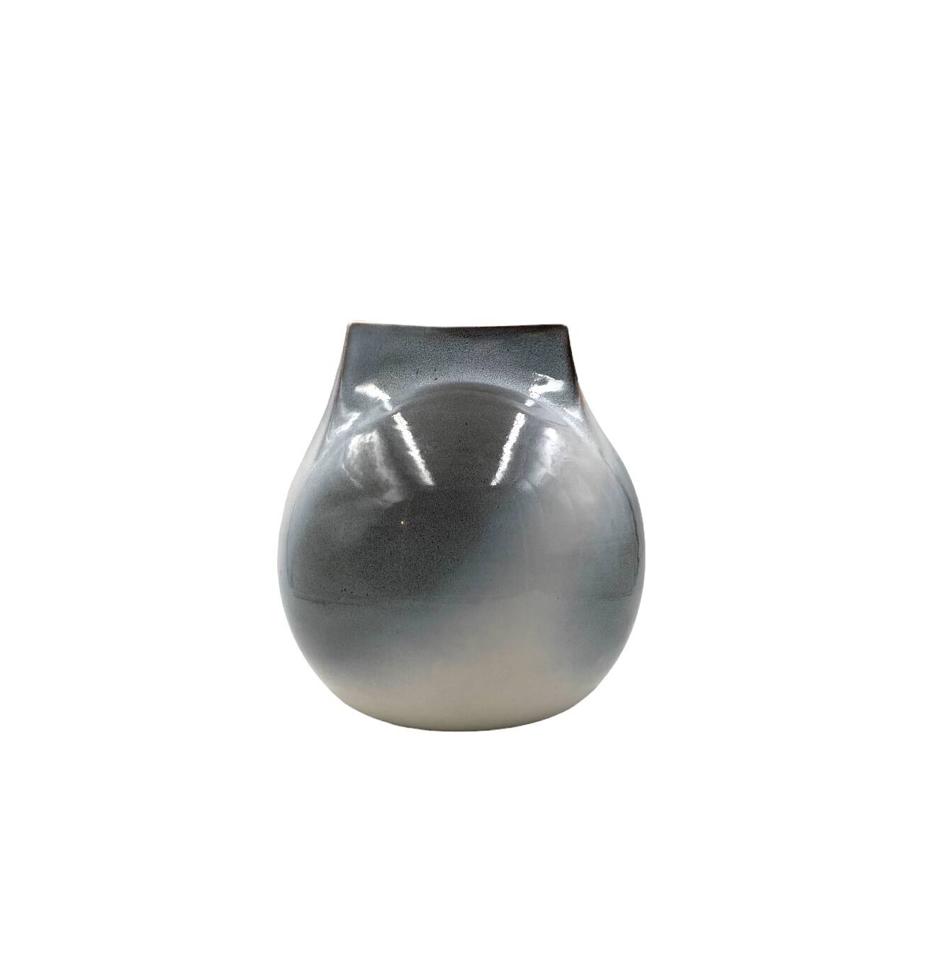 Mid-century Modern spherical gres vase, Franco Bucci Italy ca. 1970