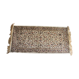 Old Kashmir rug. silk. 150 x 68 cm.