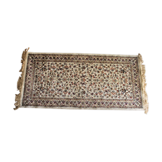 Old Kashmir rug. silk. 150 x 68 cm.
