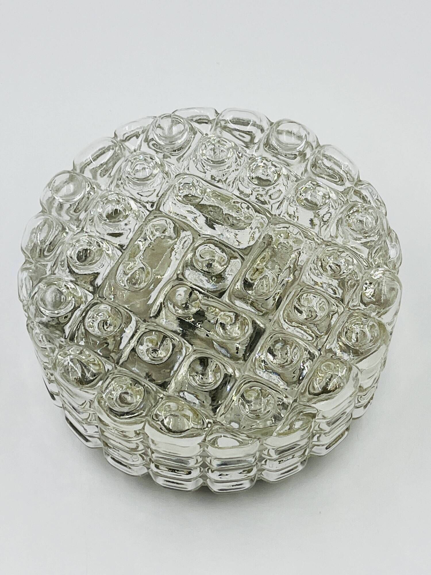Moulded glass ceiling light Erco