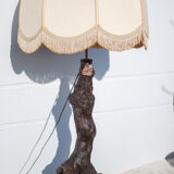 Floor lamp, floor lamp, vine vine and lampshade, large living room lamp, chalet, countryside