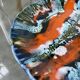 Vallauris ceramic blue plate