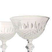 Set of 7 Regency Fidenza Crystal Champagne Glasses