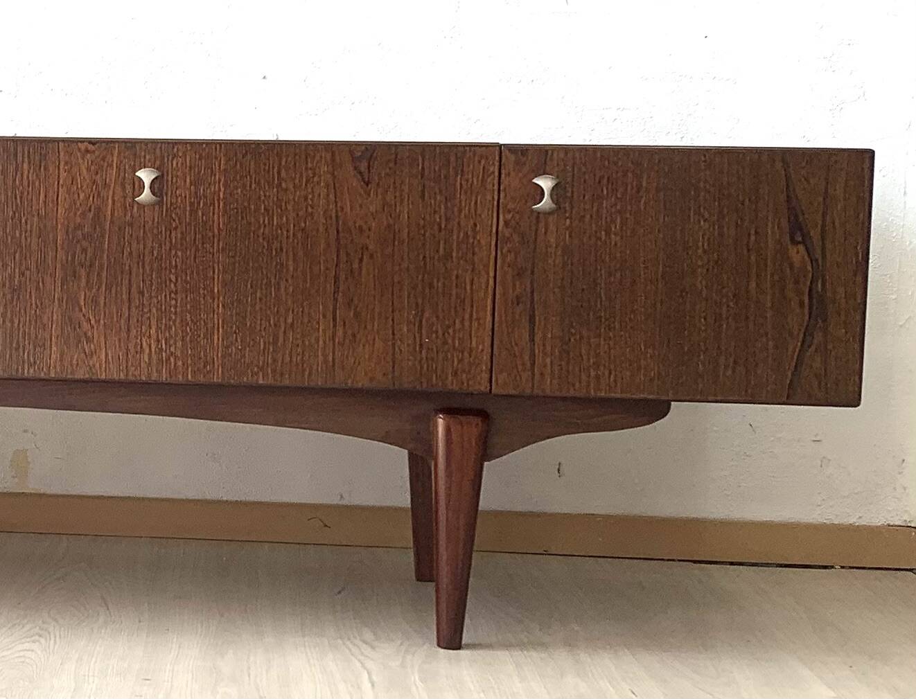 Vintage Scandinavian low sideboard