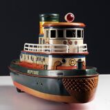Tin Toy Tugboat, 1960s, Japan