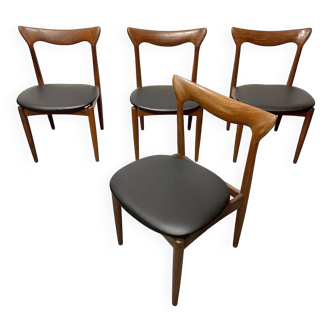 Suite de 4 chaises par H. W. Klein pour Bramin, 1960
