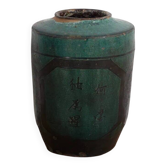 Grand vase ancien vert turquoise (vers 1820) #37
