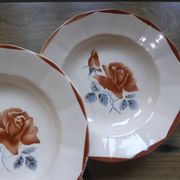 4 vintage deep plates from Digoin Sarreguemines 200894