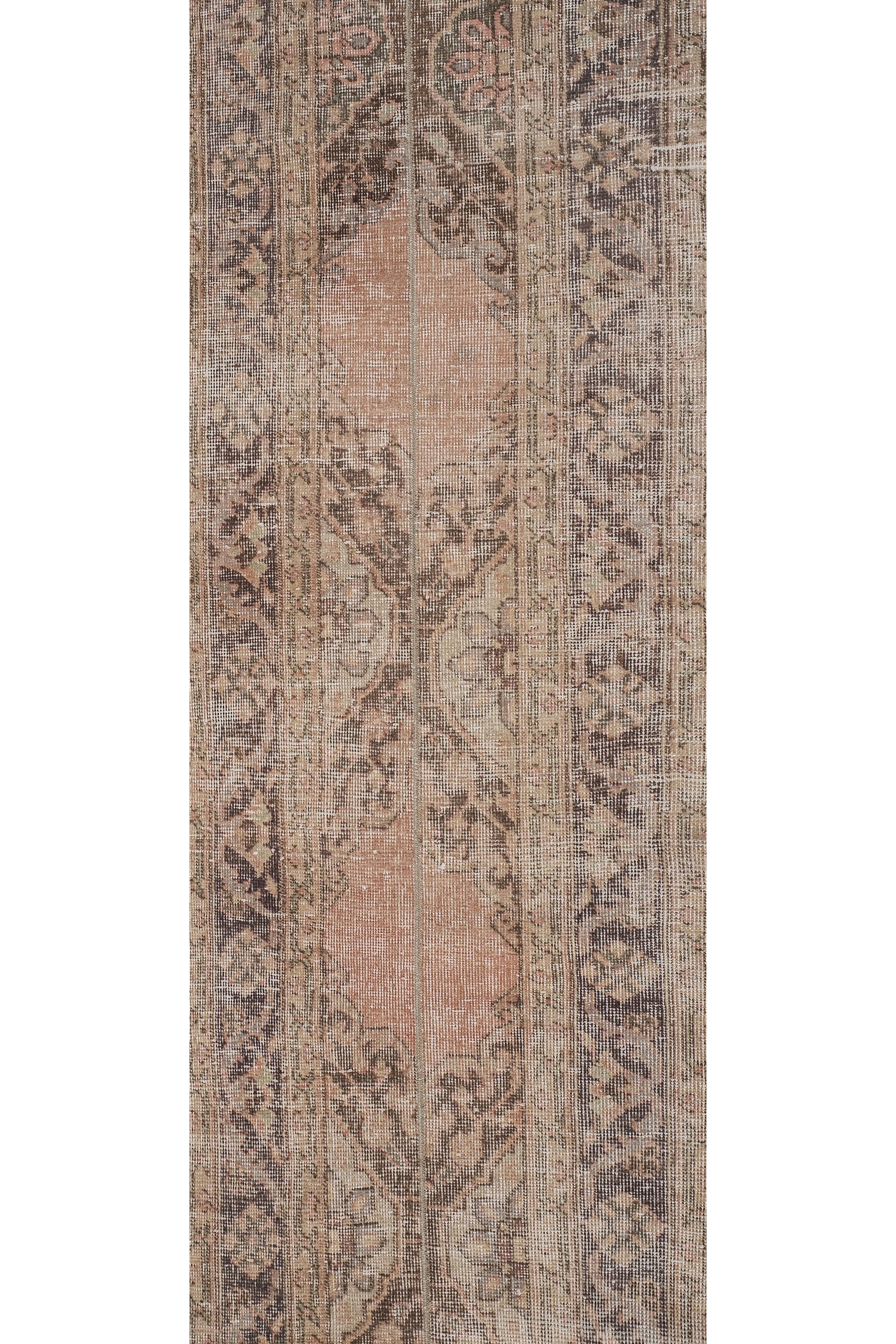 Vintage Turkish Oushak Rug Handwoven 67x692 cm