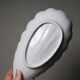 4 white porcelain Limoges shell rococo vintage dishes