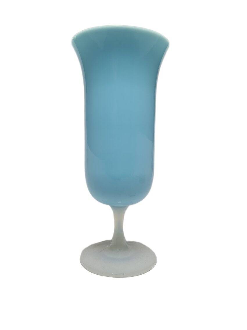 Art Nouveau Fiorentina Roses vase attributed to Stelvia by Empoli, Italy, 1950s