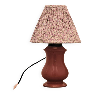 Lampe artisanale rose