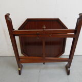 Table d’appoint pliable vintage en acajou