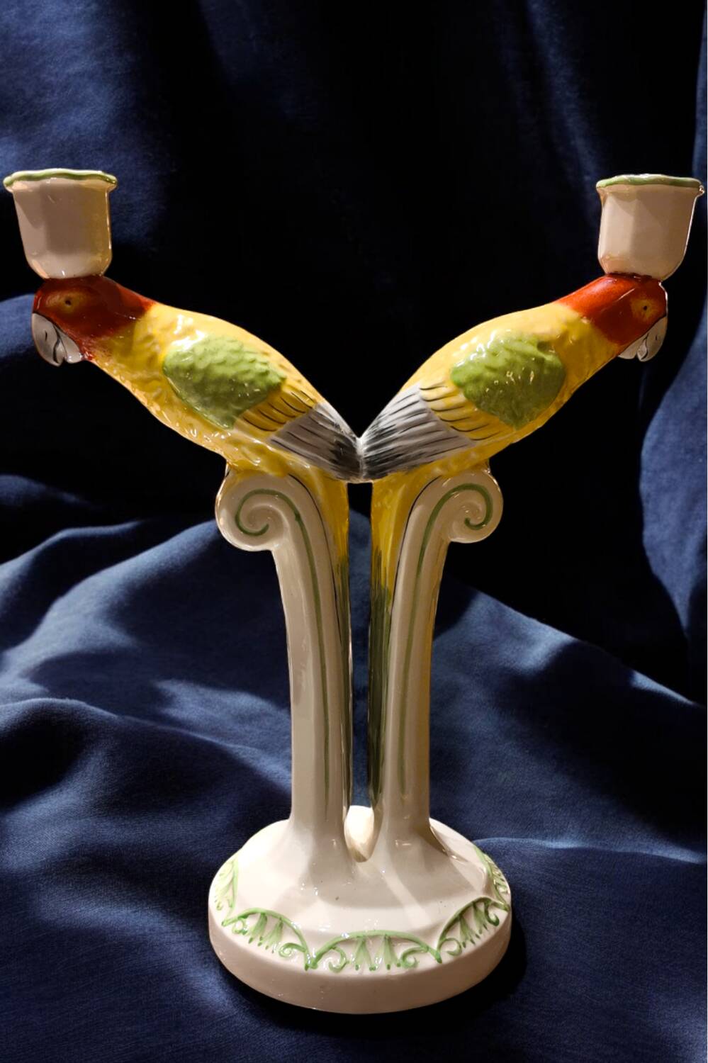 Candle holder - Parrot - Ceramic
