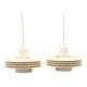 Hanging lamps from Danish ES Horn lighting, produced in the 80s.