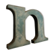 Blue metal letter "N"