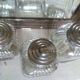 three large glass jars