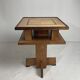 Dutch art deco Amsterdam school oak and coromandel side table, 1930s