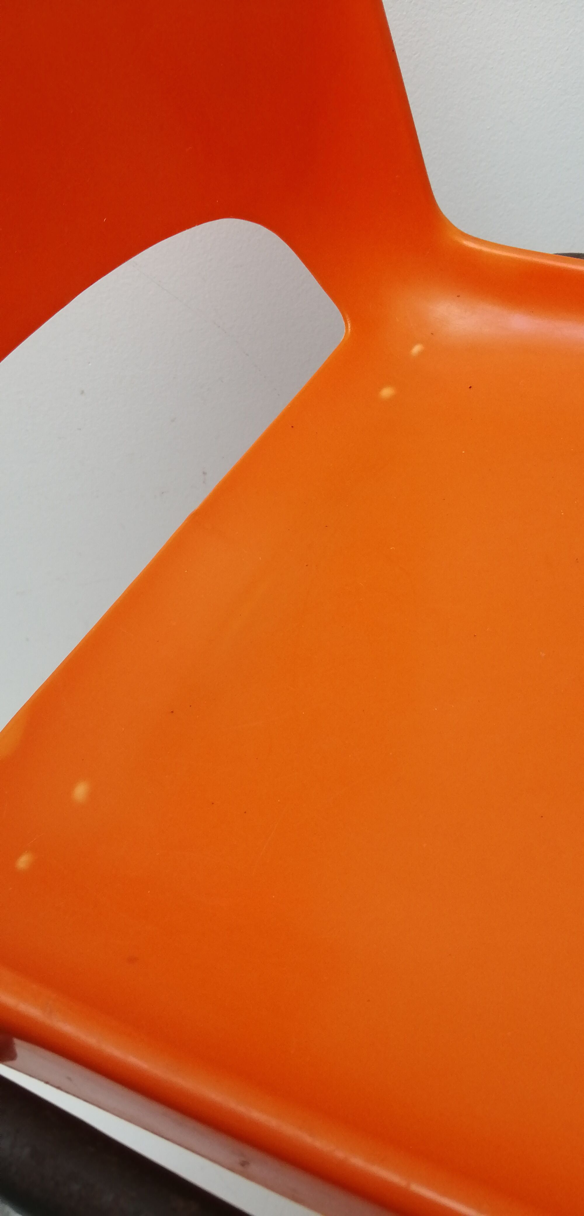 Vintage children's chair orange HB