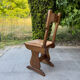 Set of 6 rustic 1970s chairs