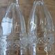 6 flutes in thick chiseled glass
