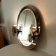 Bevelled illuminated mirror by Antonio Lupi, Luxor crystal, Italy, 1960s.