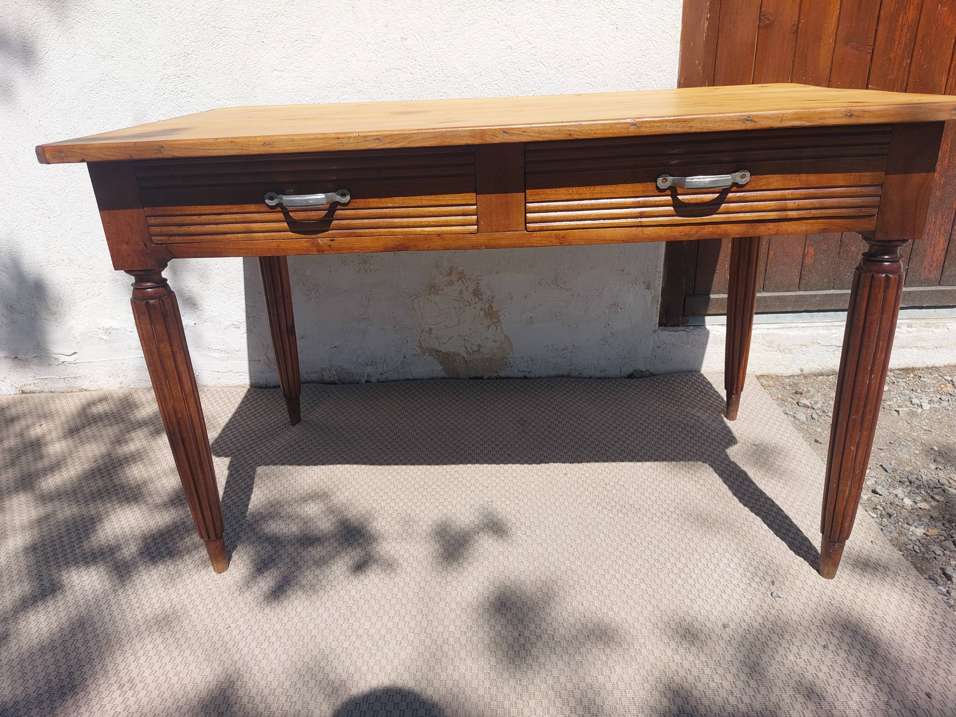 bistro table, countryside or office, 2 drawers