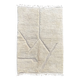 White Berber Beni M'rirt wool rug