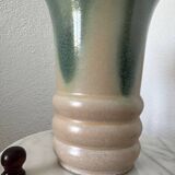 Art Deco flamed stoneware vase