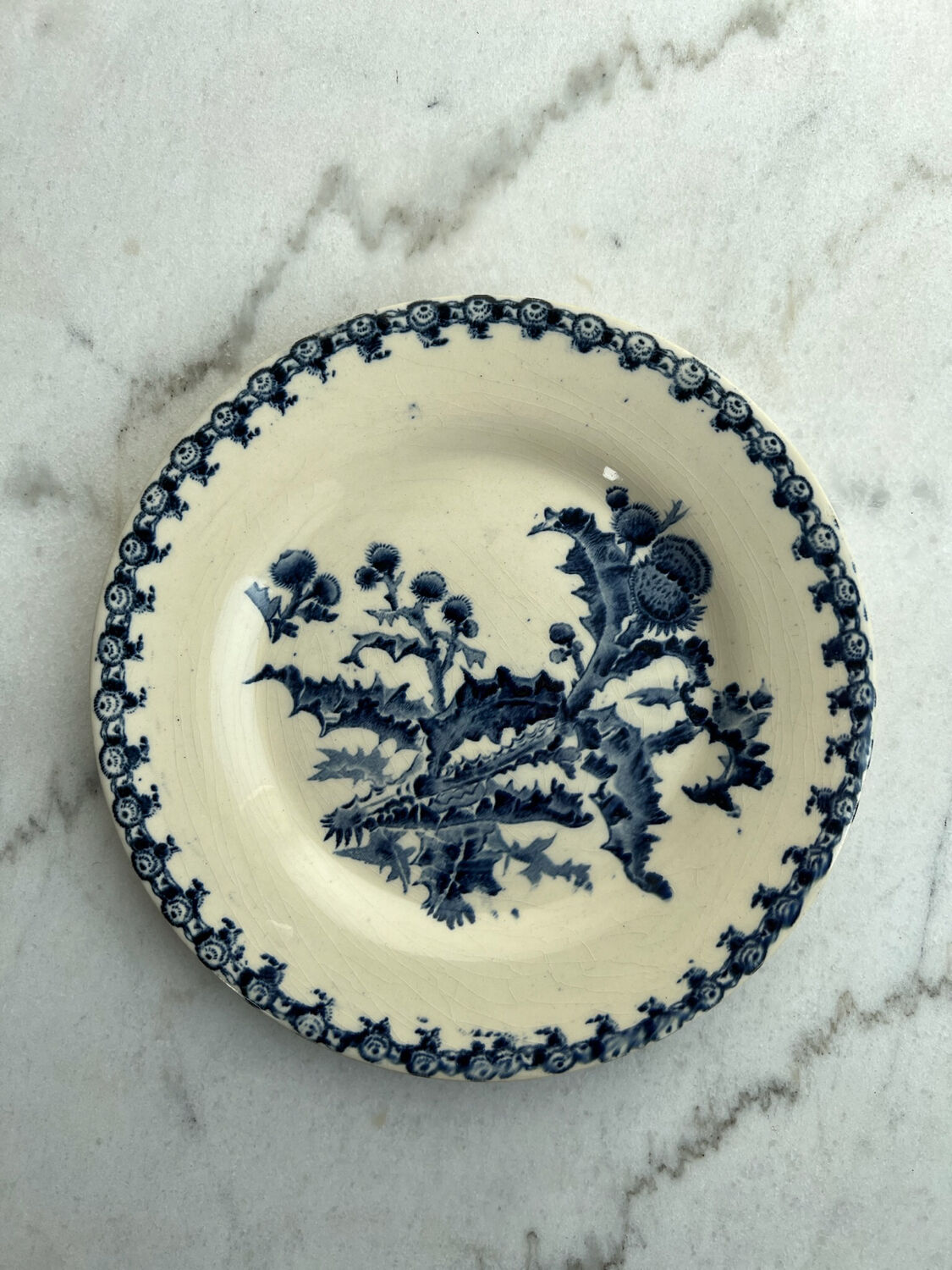 Gien plate - Model thistles